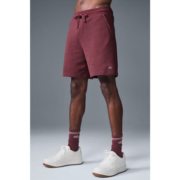 Alo Yoga Chill shorts Burgundy Truffle size S - Picture 1 of 9